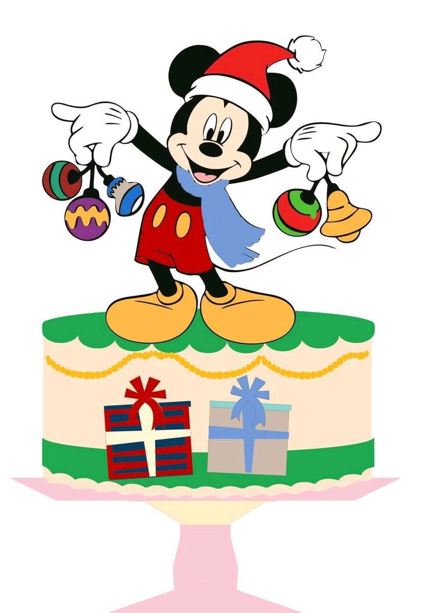 ARQUIVO DE CORTE TOPO DE BOLO NATAL MICKEY (#1617) STUDIO
