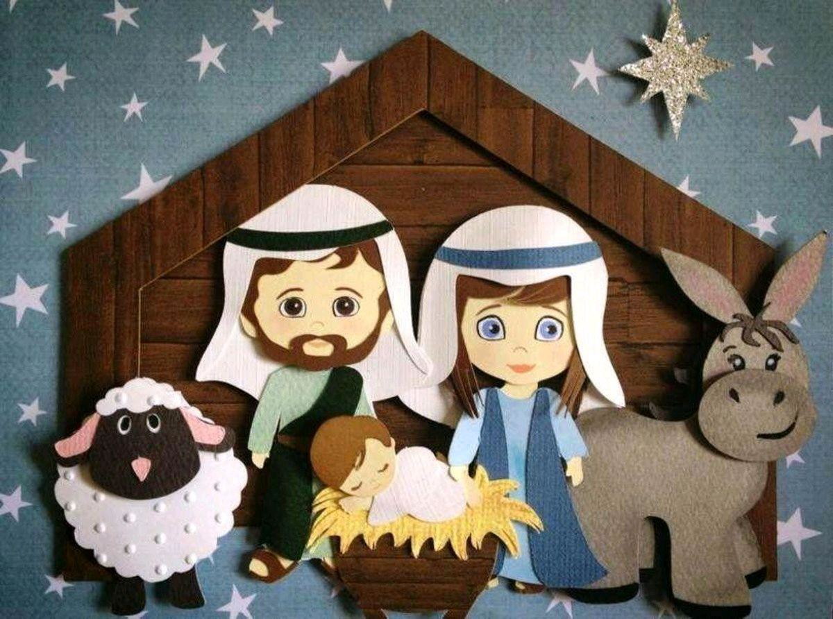 ARQUIVO DE CORTE TOPO DE BOLO NATAL PRESÉPIO (#2184) STUDIO