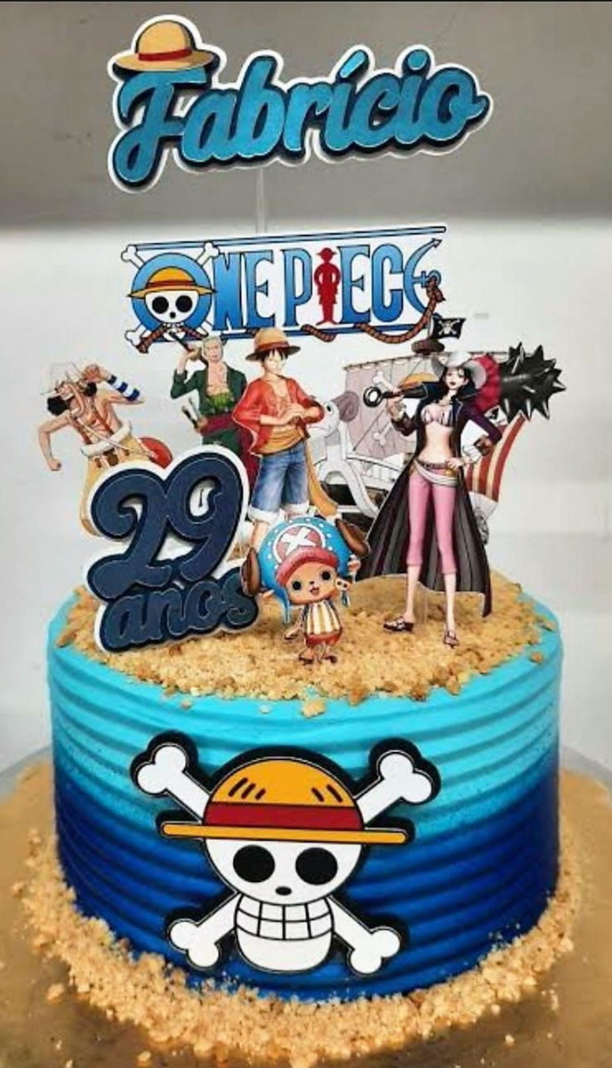 Arquivo de Corte Topo de Bolo One Piece #15776 Studio