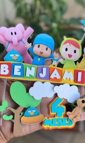 Arquivo de Corte - Topo de Bolo (Pocoyo) 1