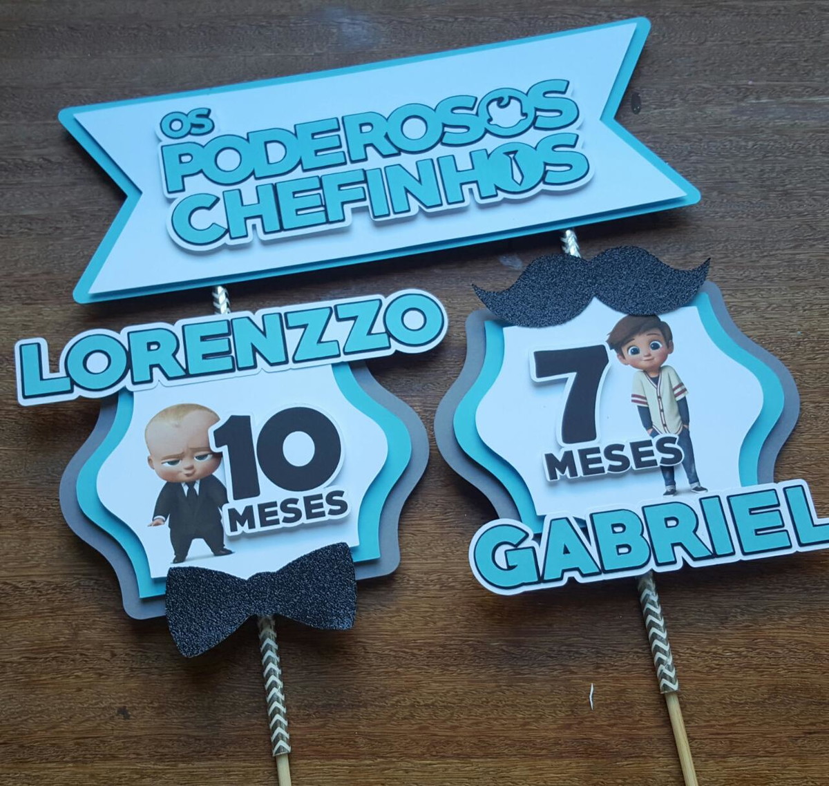 Arquivo de Corte: Topo de Bolo Poderoso Chefinho 003