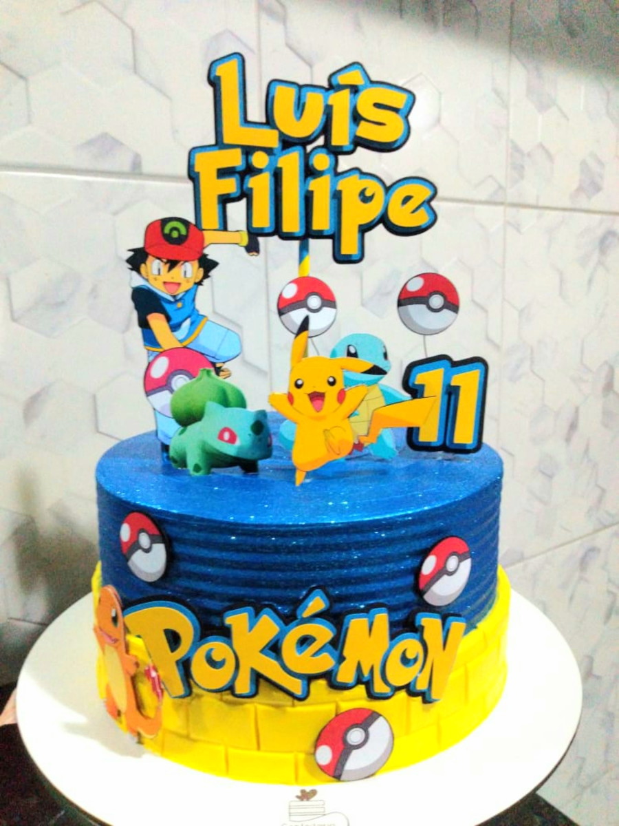 Arquivo de corte Topo de bolo - Pokémon