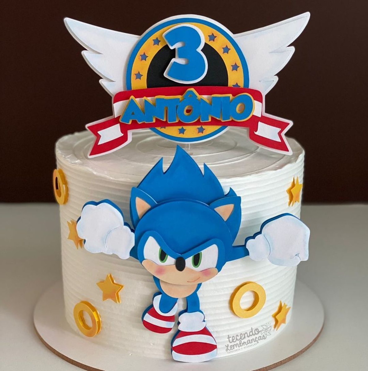 Arquivo de Corte: Topo de Bolo Sonic Correndo 009