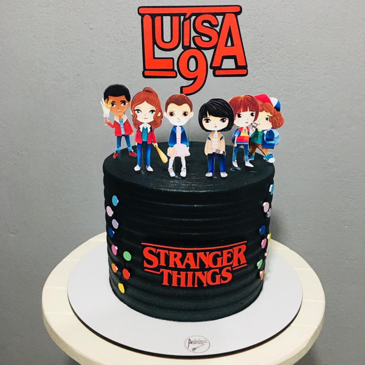 Arquivo de corte topo de Bolo Stranger Things