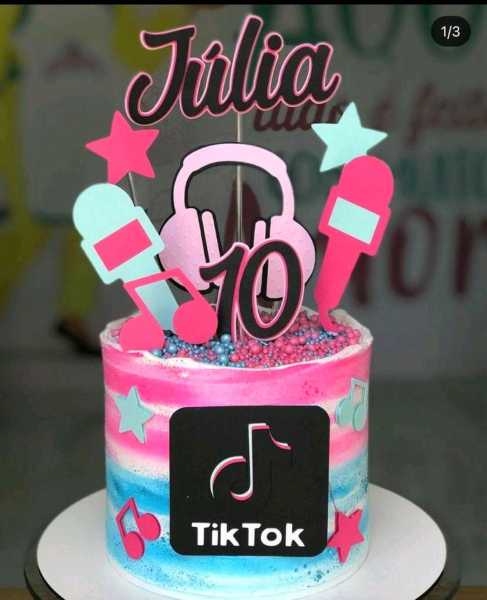 ARQUIVO DE CORTE TOPO DE BOLO TIK TOK (#7805) - STUDIO
