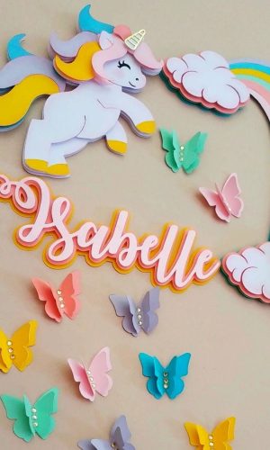 Arquivo De Corte Topo De Bolo Unicornio #15122