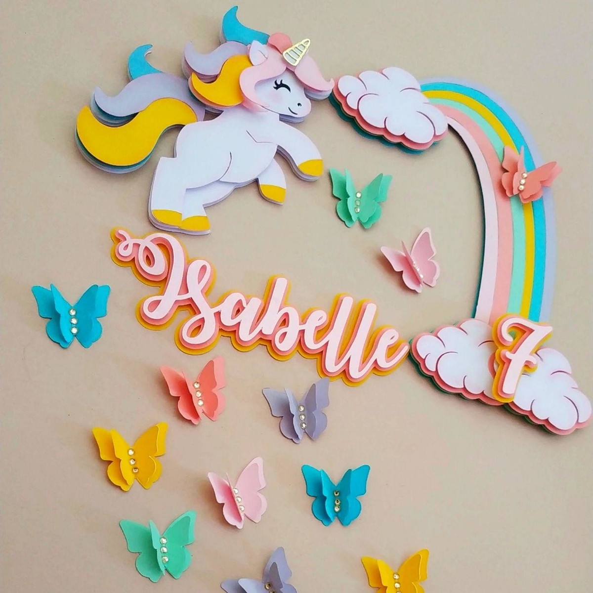 Arquivo De Corte Topo De Bolo Unicornio #15122