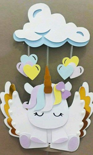 ARQUIVO DE CORTE TOPO DE BOLO UNICORNIO CAMADAS #2655