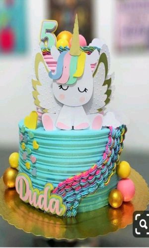 ARQUIVO DE CORTE TOPO DE BOLO UNICORNIO CAMADAS #2659