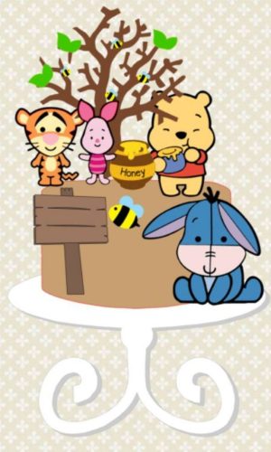 ARQUIVO DE CORTE TOPO DE BOLO URSINHO POOH #13650