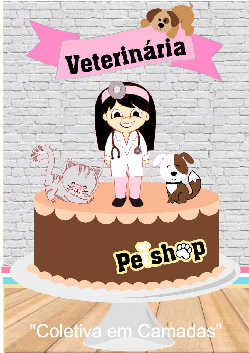 ARQUIVO DE CORTE TOPO DE BOLO VETERINÁRIA (#13654) STUDIO.