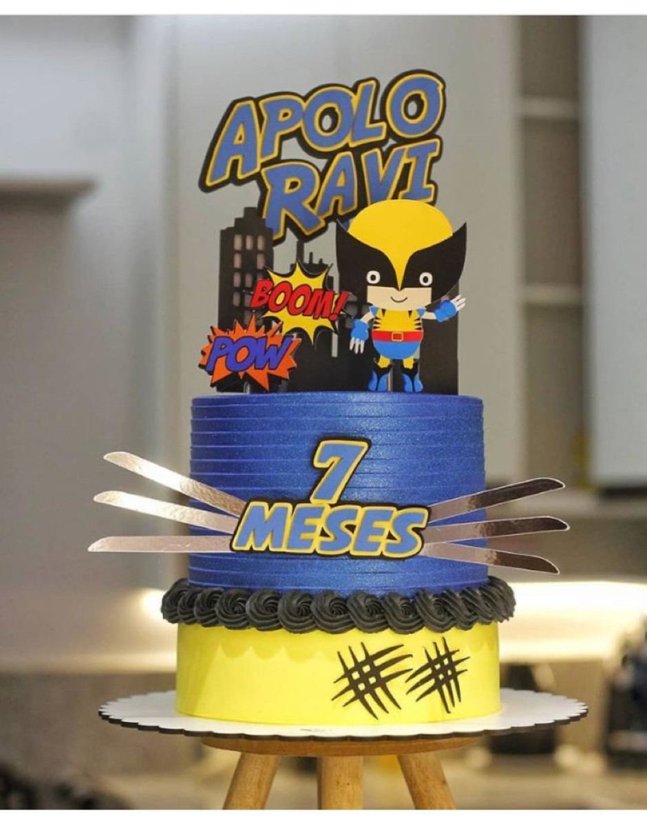 Arquivo de corte Topo de bolo Wolverine