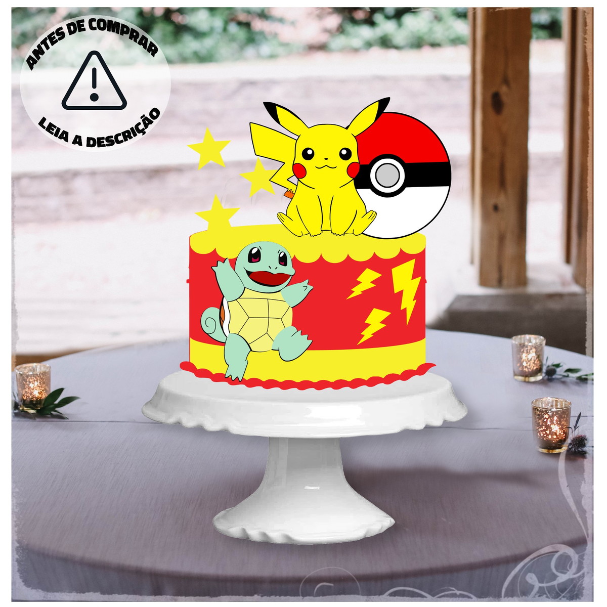 Arquivo de Corte - Topo em camadas Pikachu