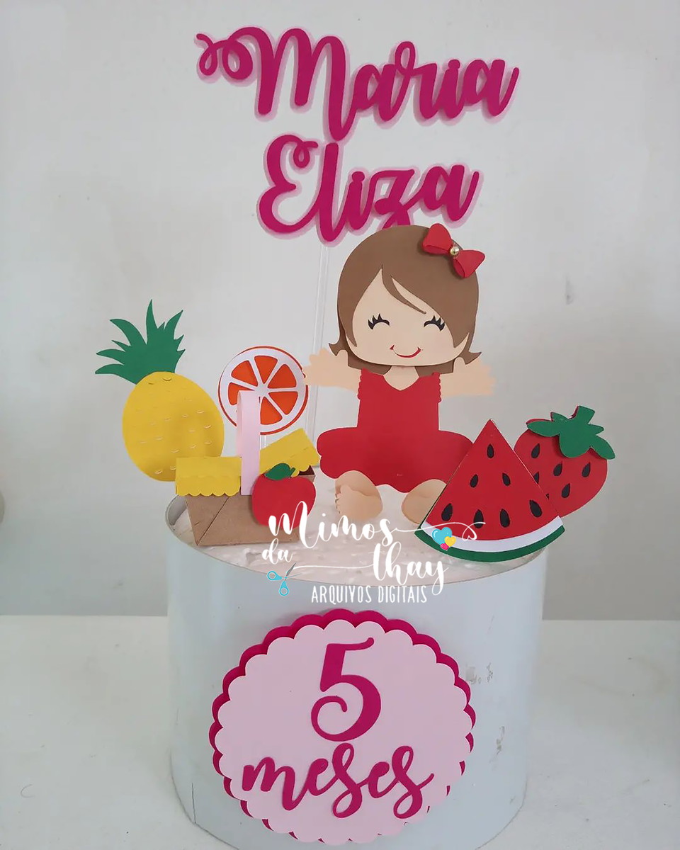 Arquivo de Corte Topo: Feirinha Frutinhas Menina 013