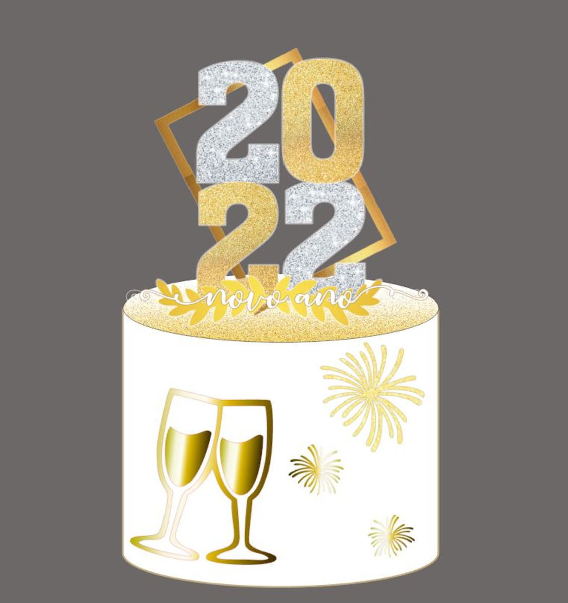 Arquivo de Corte Topo Feliz Ano Novo 2022