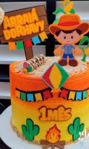 Arquivo de Corte Topo Festa Junina Menino Caipira Arraiá 141
