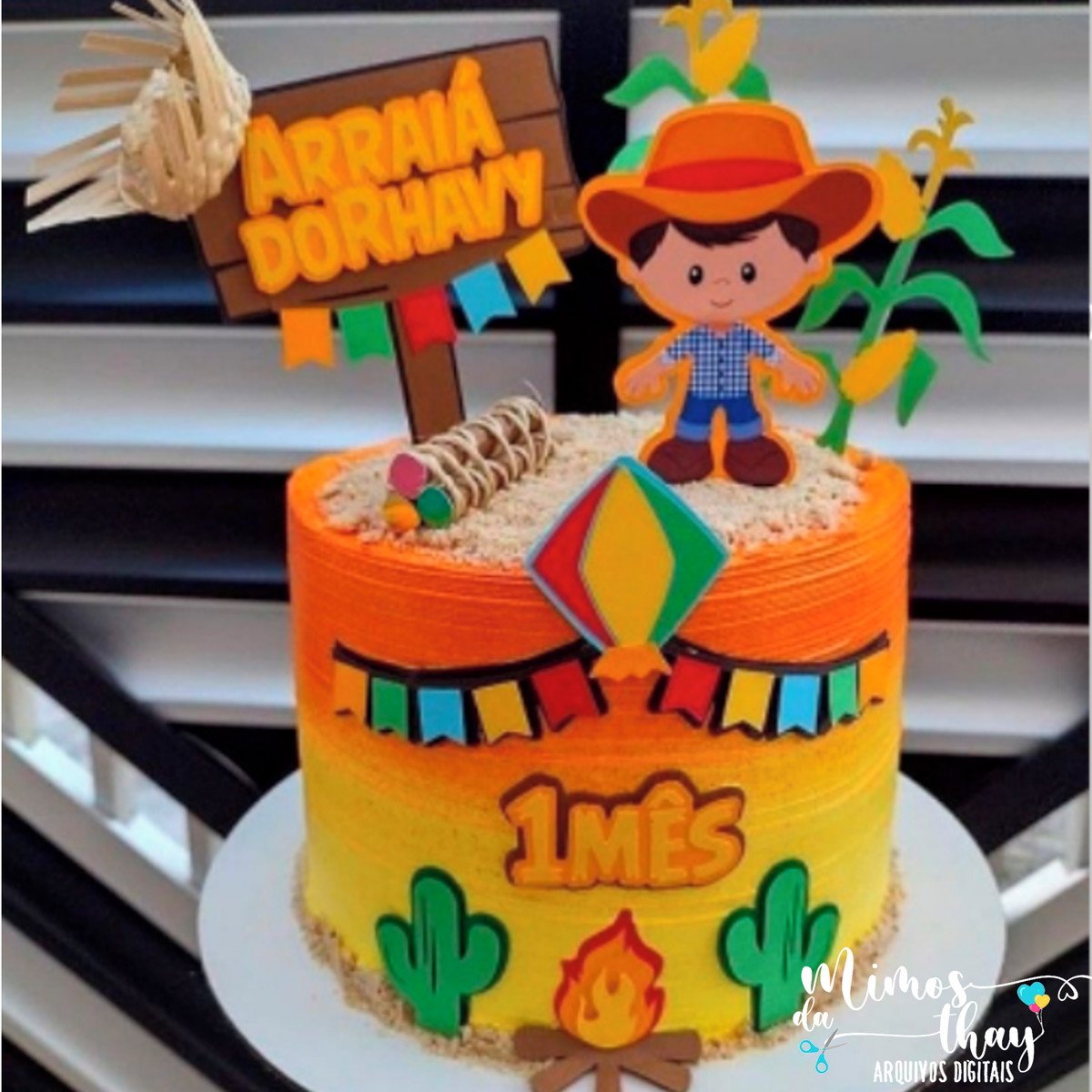Arquivo de Corte Topo Festa Junina Menino Caipira Arraiá 141