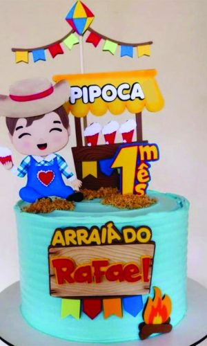 Arquivo de Corte Topo Festa Junina Menino Caipira Arraiá 189