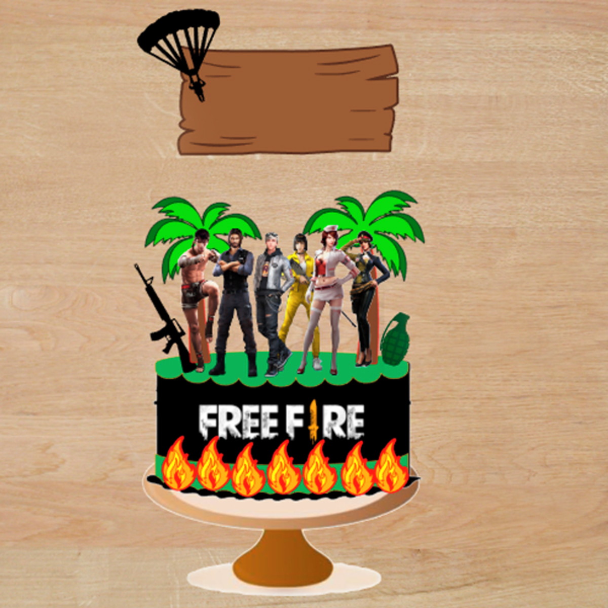 Arquivo de corte topo Free Fire
