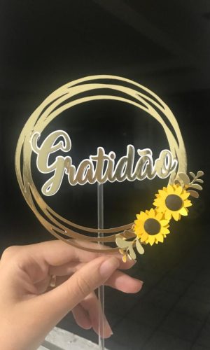Arquivo de corte topo gratidão