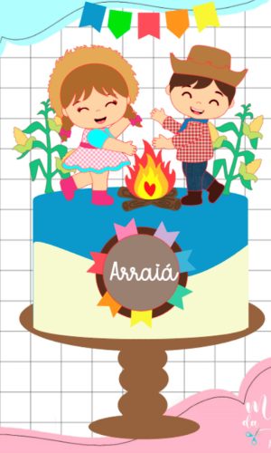 Arquivo de Corte Topo Junino Casal Caipira Arraiá 063