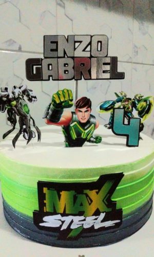 Arquivo de corte topo Max Steel verde