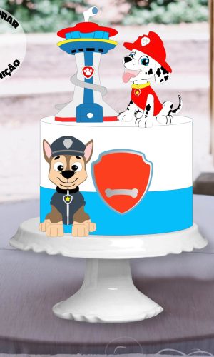 Arquivo de corte topo Patrulha Canina em camadas