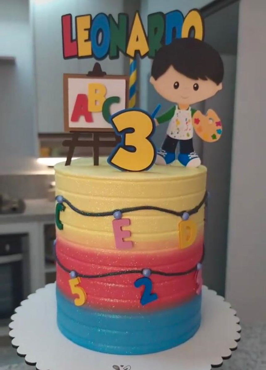 Arquivo de corte topo pintura letras e números