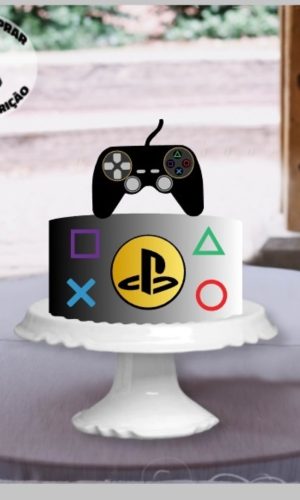 Arquivo de corte Topo PS Playstation em camadas