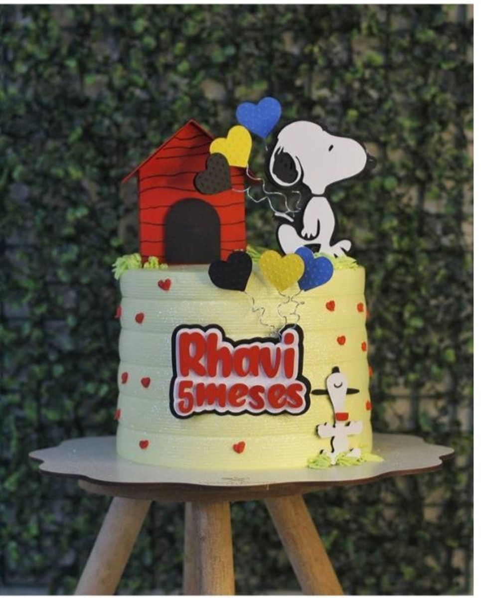 Arquivo de corte topo Snoopy em camadas casa 3d