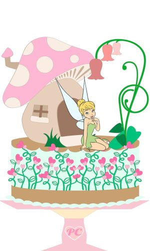 Kit c/ 5: Arquivo de Corte Topo Tinker Bell 001