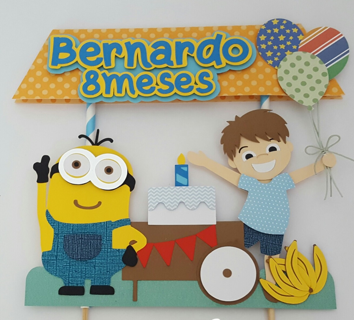 Arquivo de corte topos de bolo minions