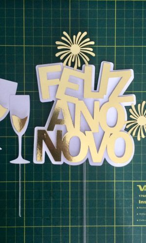Arquivo de corte Topos de bolo Ano Novo 012