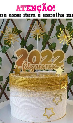Arquivo de corte Topos de bolo Ano Novo 2022 010