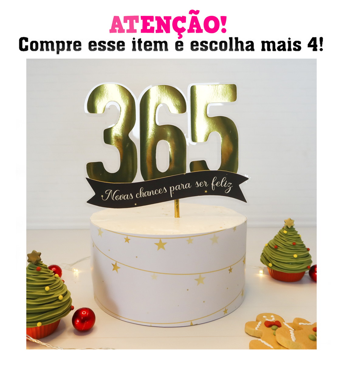 Arquivo de corte Topos de bolo Ano Novo 008 - Imagem 2