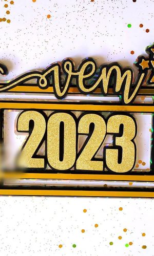 Arquivo de Corte Topos de Bolo Feliz Ano Novo 2023 027