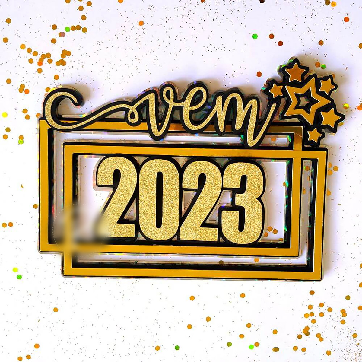 Arquivo de Corte Topos de Bolo Feliz Ano Novo 2023 027