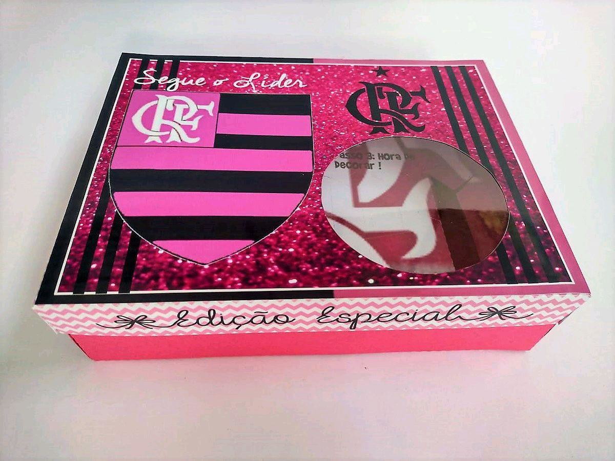 ARQUIVO DE PASCOA CAIXA MINI CONFEITEIRO FLAMENGO ROSA #3625