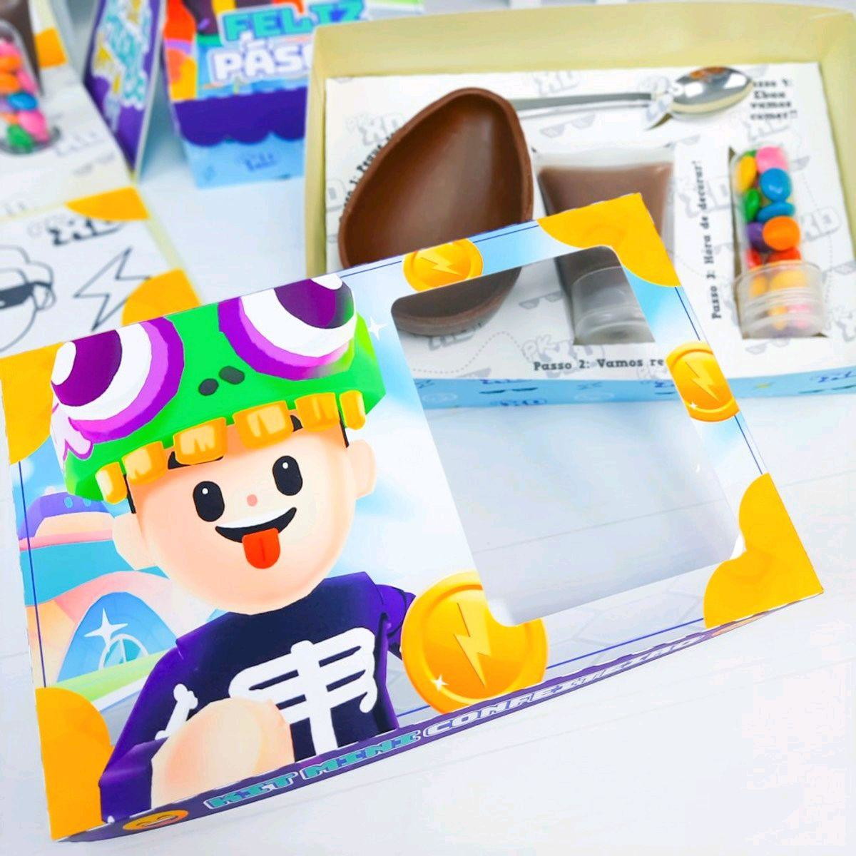 ARQUIVO DE PASCOA CAIXA MINI CONFEITEIRO PK XD MENINO #3374