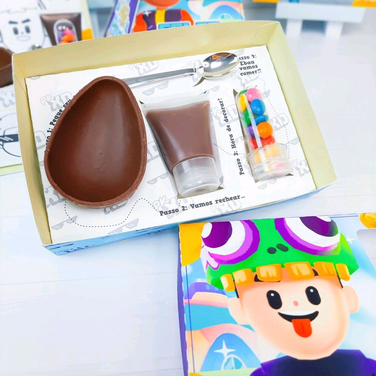 ARQUIVO DE PASCOA CAIXA MINI CONFEITEIRO PK XD MENINO #3374 - Imagem 3