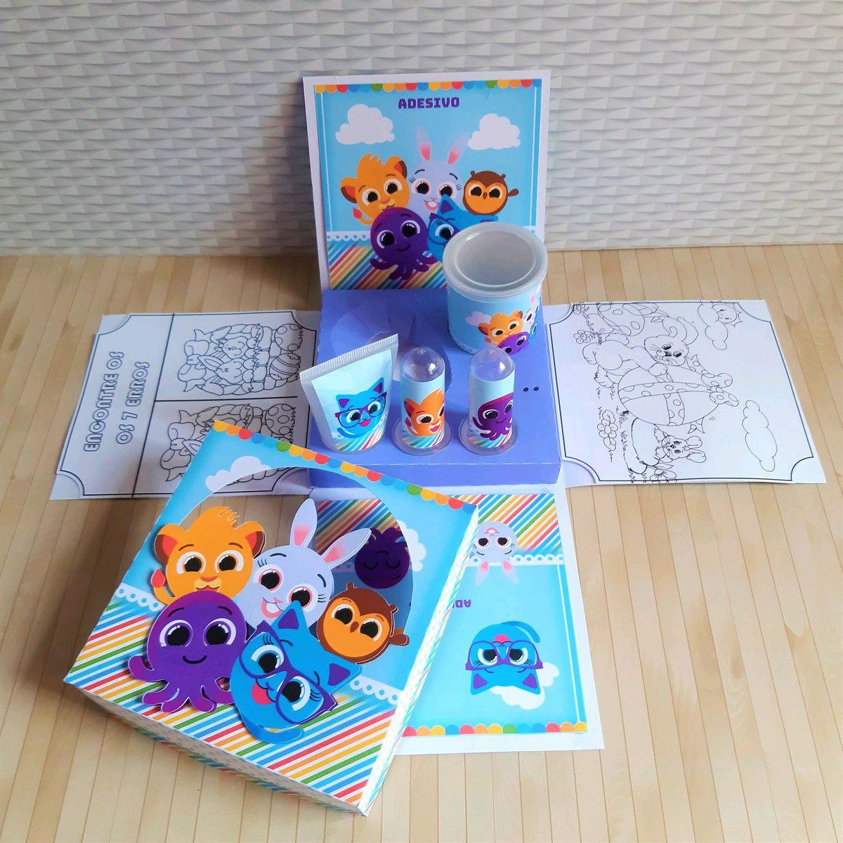 Arquivo Pascoa Caixa Mini Confeiteiro Explosão Bolofofo 3647