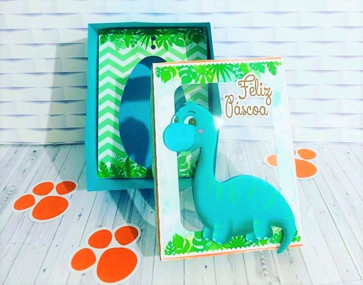 ARQUIVO DE PASCOA CAIXA OVO DE COLHER DINOSSAURO CUTE #3496