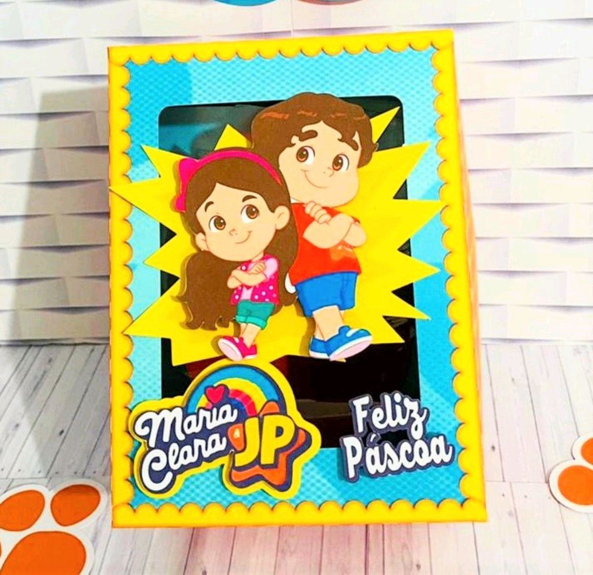 Arquivo de Pascoa Caixa Ovo de Colher Maria Clara e Jp #3502