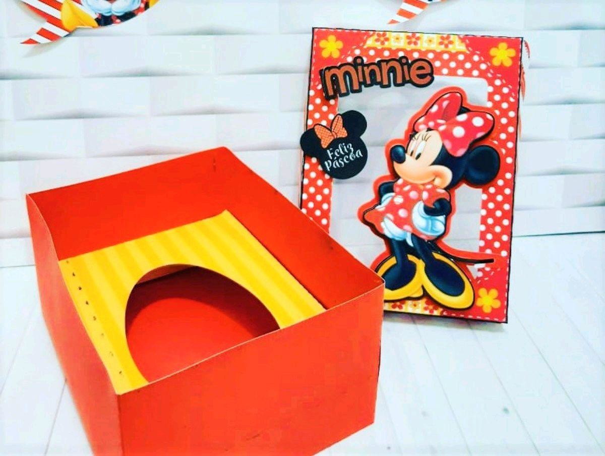 ARQUIVO DE PASCOA CAIXA OVO DE COLHER MINNIE VERMELHA #3507
