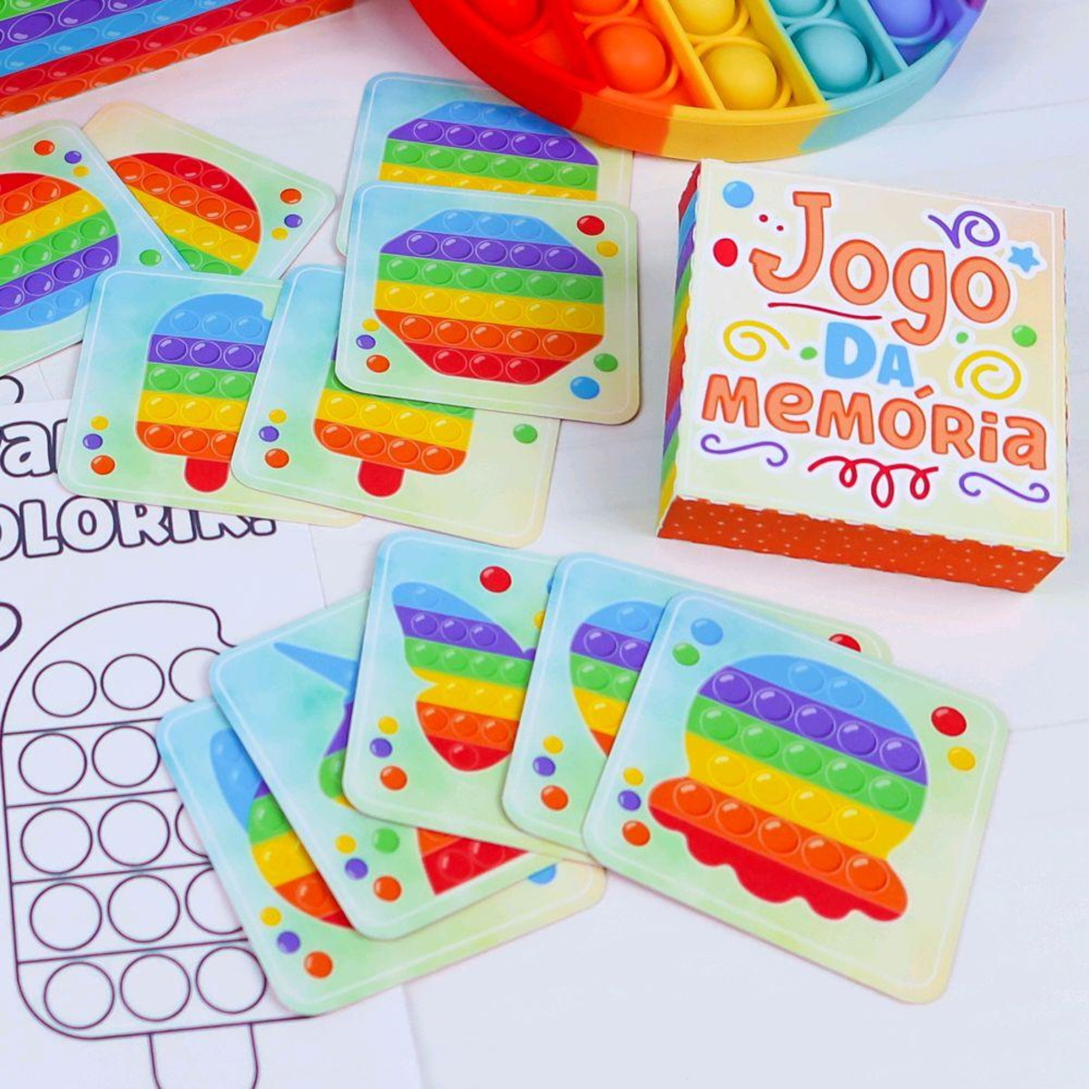 ARQUIVO DIA DAS CRIANÇAS POP IT JOGO DA MEMÓRIA #10055