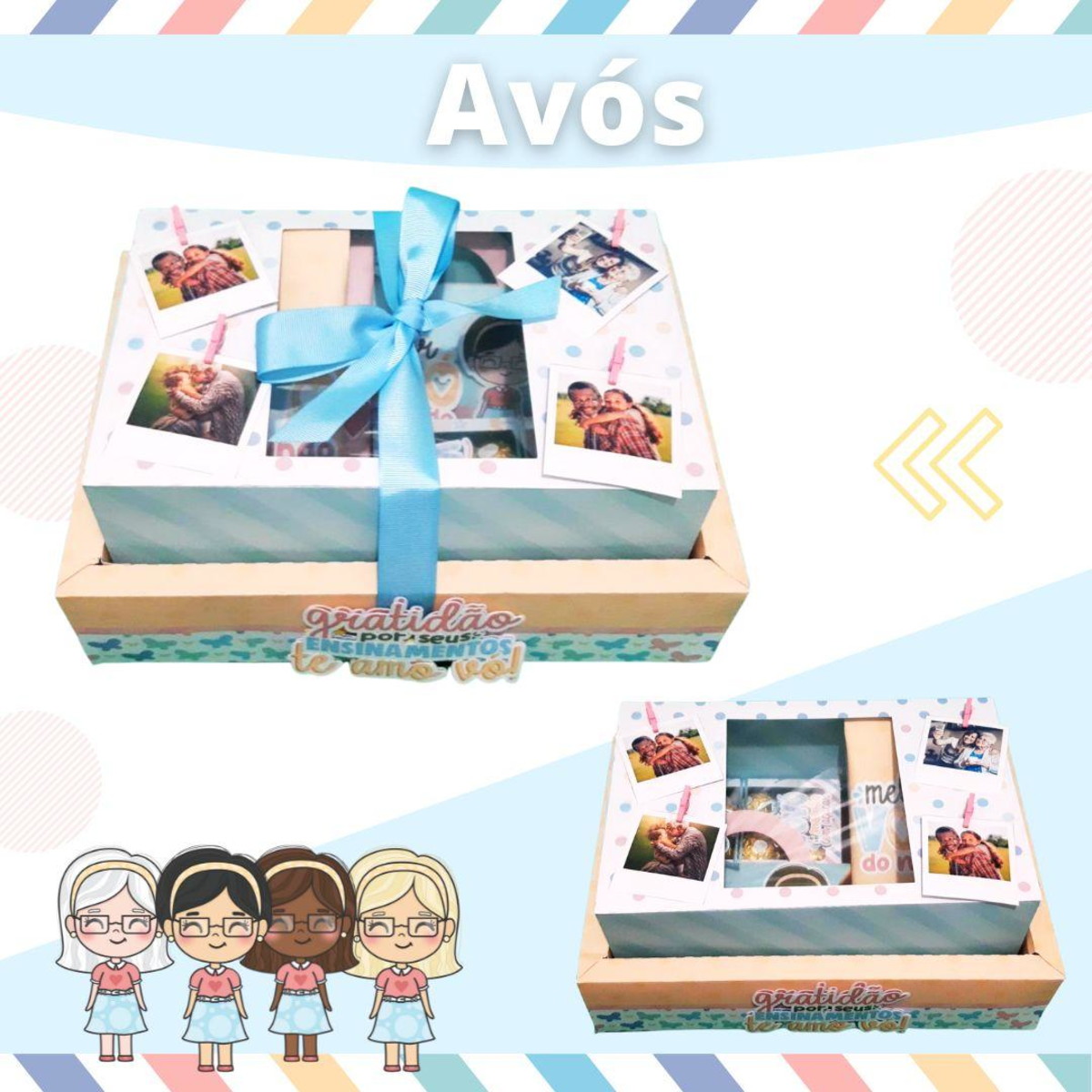 ARQUIVO DIA DOS AVOS CAIXA CESTA COM TAMPA #7857 PDF STUDIO