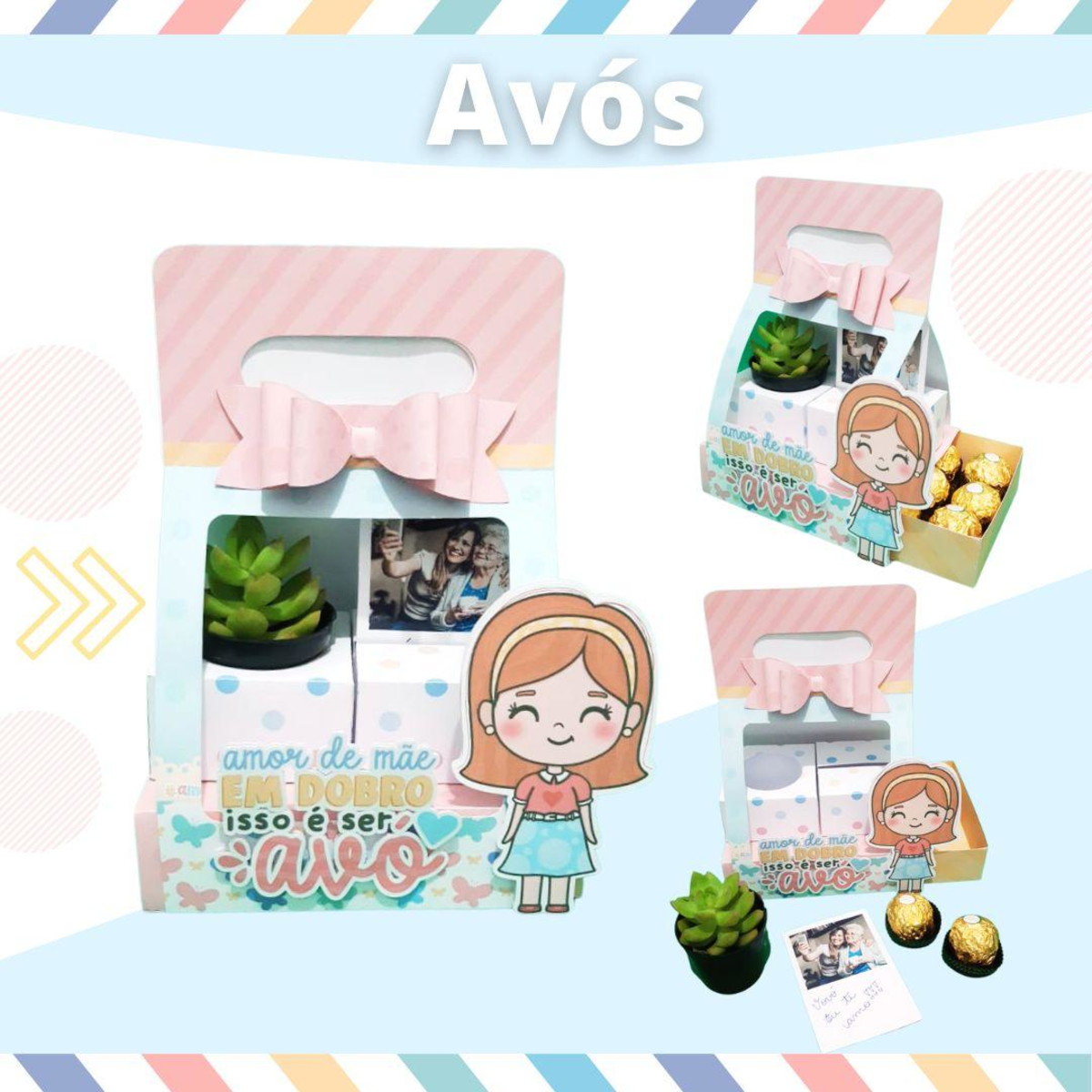 ARQUIVO DIA DOS AVOS CAIXA SUCULENTA DOCES #7854 PDF STUDIO