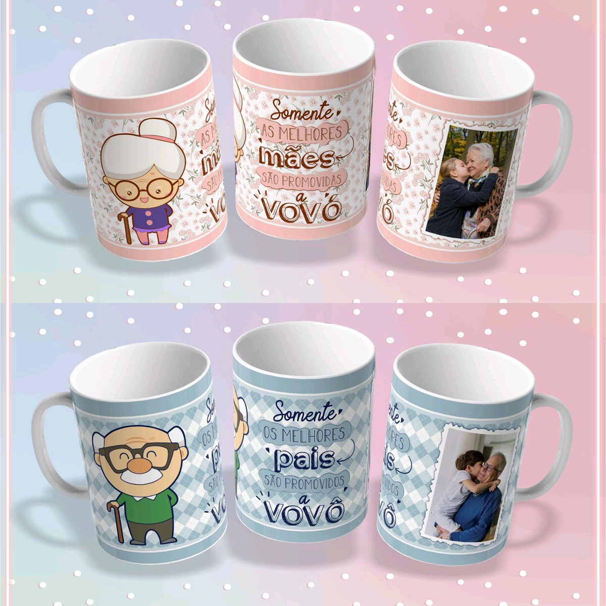 ARQUIVO DIA DOS AVOS KIT SUBLIMACAO CANECA ALMOFADA E CAMISA - Imagem 4