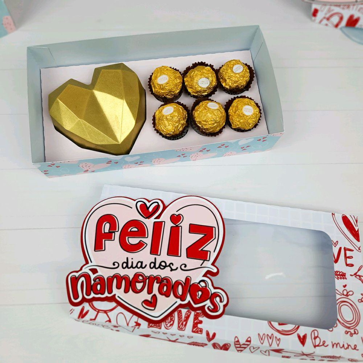 ARQUIVO DIA DOS NAMORADOS CORAÇÃO LAPIDADO E DOCES #5613 - Imagem 2