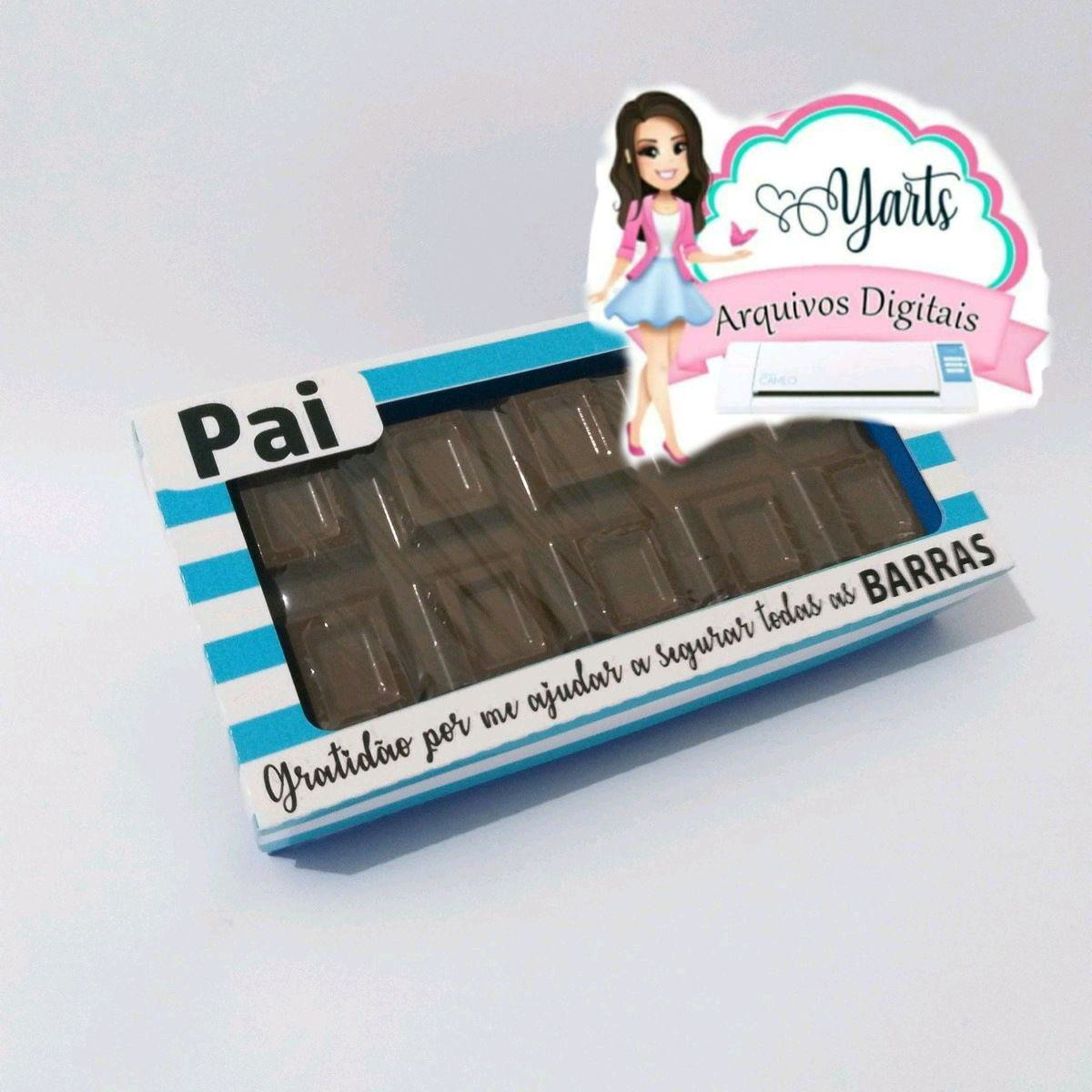 ARQUIVO DIA DOS PAIS BARRA DE CHOCOLATE #7910 PDF STUDIO